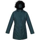 10 - Grøn - Trykknapper Overtøj Regatta Women's Lexis Waterproof Insulated Parka Jacket - Evergreen