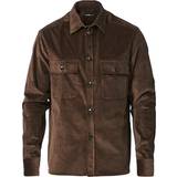 J.Lindeberg Regular Fit Corduroy Shirt Jacket - Umber Brown