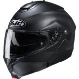 3XL - Hjelm, der kan åbnes Motorcykelhjelme HJC C91 Solid, Black Herre