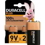 Duracell 9V (6LR61) Batterier & Opladere Duracell 9V Plus 2-pack