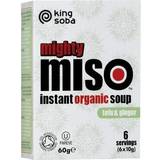 Ingefær Færdigretter King Soba Organic Mighty Miso Soup with Tofu & Ginger 60g 6stk
