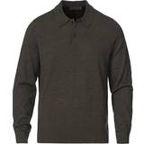 Morris Merino Polo Knit Sweater - Brown