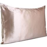 Sengetøj Slip Silk Hovedpudebetræk Pink (76x21cm)