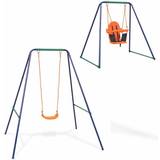 Gyngestativer Legeplads vidaXL 2 in 1 Single Swing & Toddler Swing