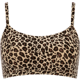 Leopard - Nylon Undertøj Chantelle Soft Stretch Scoop Bralette - Leopard Nude