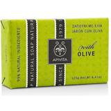 Fedtet hud Kropssæber Apivita Natural Soap Olive 125ml