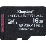 Sd kort 16 gb Kingston Industrial microSDHC Class 10 UHS-I U3 V30 A1 16GB