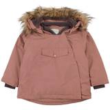 Pink - Økologisk bomuld Overtøj Mini A Ture Wang Fur Winter Jacket - Wood Rose (1213101700)