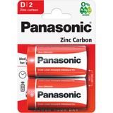Batterier - D (LR20) Batterier & Opladere Panasonic Zinc Carbon D 2-pack