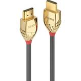 Lindy HDMI-kabler - Rund Lindy Gold Line Ultra High Speed HDMI-HDMI 1m