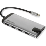 Verbatim Kabler Verbatim USB C-HDMI/RJ45/USB C/USB A M-F Adapter