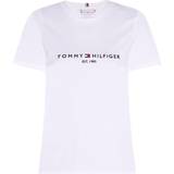 Tommy Hilfiger Dame T-shirts & Toppe Tommy Hilfiger Heritage Hilfiger Cnk Tee - White