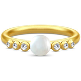 Julie Sandlau Perla Ring - Gold/Pearl/Transparent