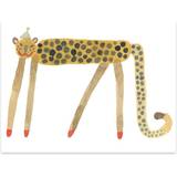 Gul Malerier & Plakater Børneværelse OYOY Smilimg Leopard Elvis Plakat 40x30cm
