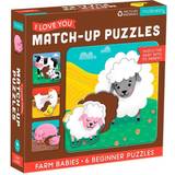 Mudpuppy Knoppuslespil Mudpuppy Match-Up Puzzle Farm Babies