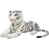 Tøjdyr vidaXL Tiger Toy Plush White XXL