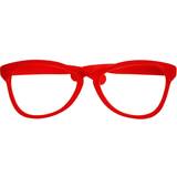 Cirkus & Klovne Udklædningstøj Vegaoo Giant Clown Glasses Red