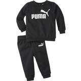 12-18M - Piger Tracksuits Puma Infant + Toddler Essentials Minicats Jogger Suit - Cotton Black (846141-01)