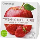 Clearspring Tørrede frugter & Bær Clearspring Organic Fruit Purée Apple & Strawberry 100g 2stk 2pack