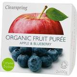 Blåbær Tørrede frugter & Bær Clearspring Organic Fruit Purée Apple & Blueberry 100g 2stk 2pack