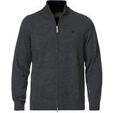 Morris Grå Tøj Morris Merino Zip Cardigan - Dark Grey