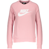 48 - Bomuld - Dame - Sweatshirts Sweatere Nike Sportswear Essential Fleece Crew Sweatshirt - Pink Glaze/ White