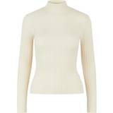 Dame - Polotrøjer - Viskose Sweatere Pieces Knitted Pullover - Birch