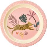 Rice Melamin Sutteflasker & Service Rice Kids Melamine Lunch Plate Jungle Animals Print