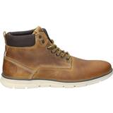 Sko Jack & Jones Hiking Inspired Leather Boot - Brown/Honey