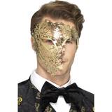 Karneval Halvdækkende masker Smiffys Deluxe Metal Filigree Phantom Mask