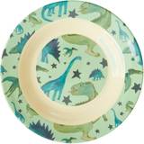 Rice Grøn Babyudstyr Rice Melamine Kids Bowl Dinosaurs Print