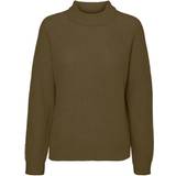 Vero Moda Lea High Neck Sweater - Green/Dark Olive