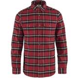 Fjällräven Övik Heavy Flannel Shirt - Red Oak/Fog