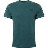 Superdry Grøn - S Overdele Superdry Organic Cotton Embroidery T-shirt - Buck Green Marl