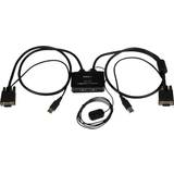 Kabeladaptere - Sort - VGA Kabler StarTech USB A/VGA - 2VGA/2USB A Adapter