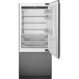 Smeg Integrerede køle/fryseskabe - Køleskab over fryser Smeg RI96RSI Integreret