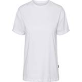 Dame - Løs T-shirts & Toppe Noisy May O Neck T-shirt - Bright White