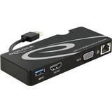 DeLock USB A-USB A/HDMI/VGA/RJ45 M-F 0.6m