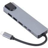 ESTUFF Kabler eSTUFF USB C-2xUSB C-2xUSB A/HDMI M-F Adapter