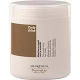 Blødgørende - Kokosolier Hårkure Fanola Curly Shine Curly & Wavy Hair Mask 1000ml