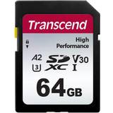 64 GB - SDXC Hukommelseskort & USB Stik Transcend 330S SDXC UHS-I U3 V30 A2 64GB
