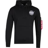 32 - Herre - Sort Sweatere Alpha Industries Hooded Sweatshirt - Black