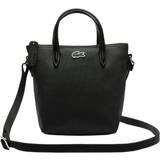 Lacoste Sort Tasker Lacoste Women's L.12.12 Concept Petit Piqué Mini Zip Tote Bag - Black