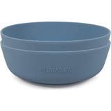 Filibabba Blå Sutteflasker & Service Filibabba Silicone Bowl 2-pack Powder Blue