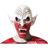 Rød Heldækkende masker Kostumer Th3 Party Monster Mask Red/White