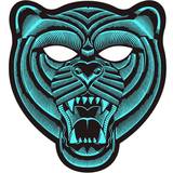 Blå Ansigtsmasker Kostumer Th3 Party Tiger LED Mask