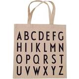 Beige Muleposer Design Letters Favourite Tote Bag ABC - Beige