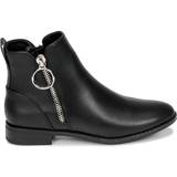 Only Dame Ankelstøvler Only Flat Boots - Black