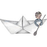 Halvmåne - Skibe Børneværelse That's Mine Paperboat Fairytale