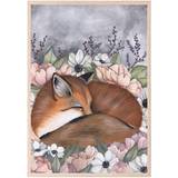 Blomster - Papir Indretningsdetaljer That's Mine Flower Field Fox Poster